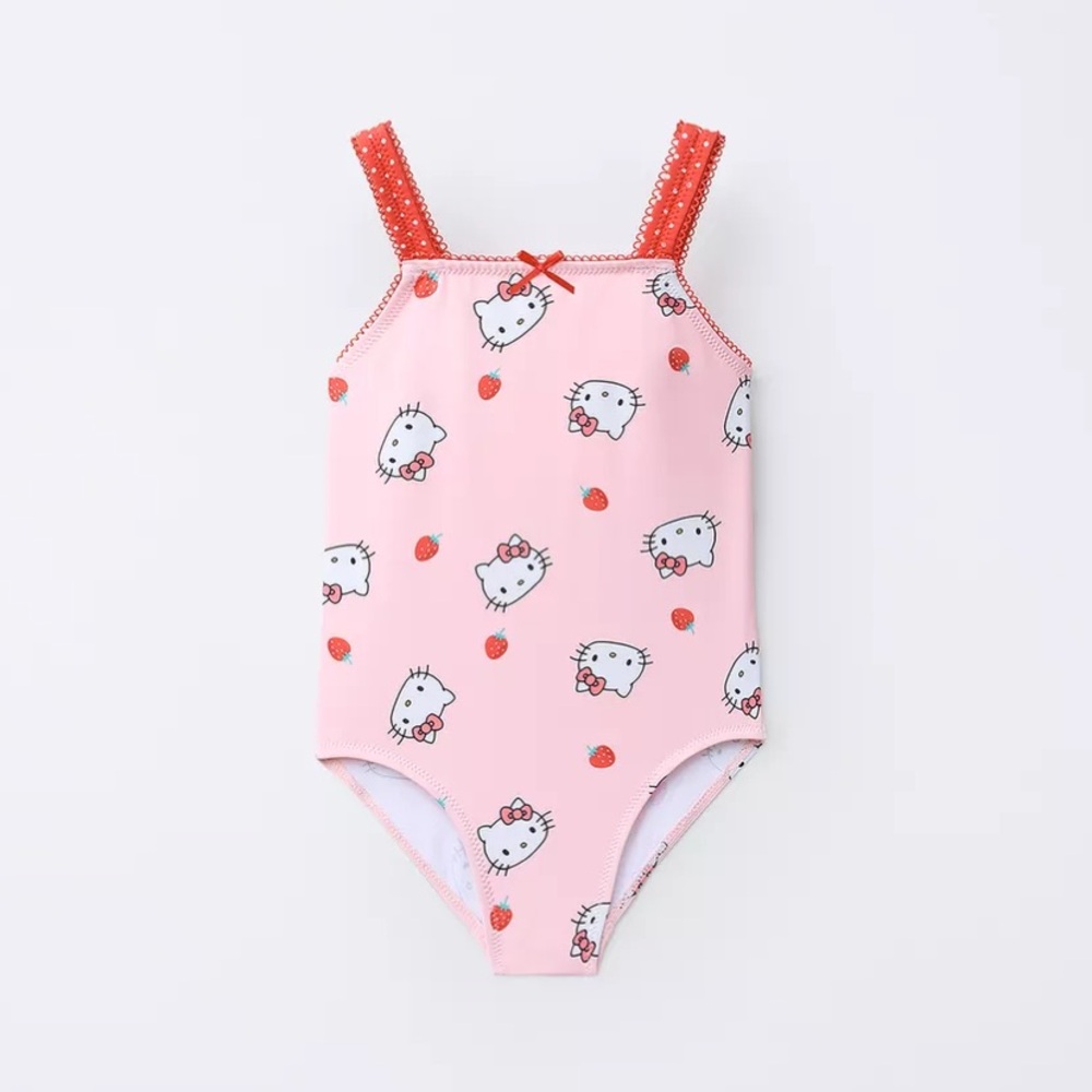 Zara Pink Kids Swim One Piece